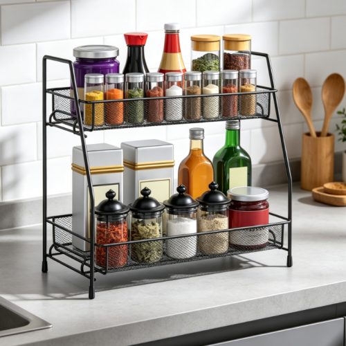 Multifunctional Countertop Cabinet Universal Condiment Rack